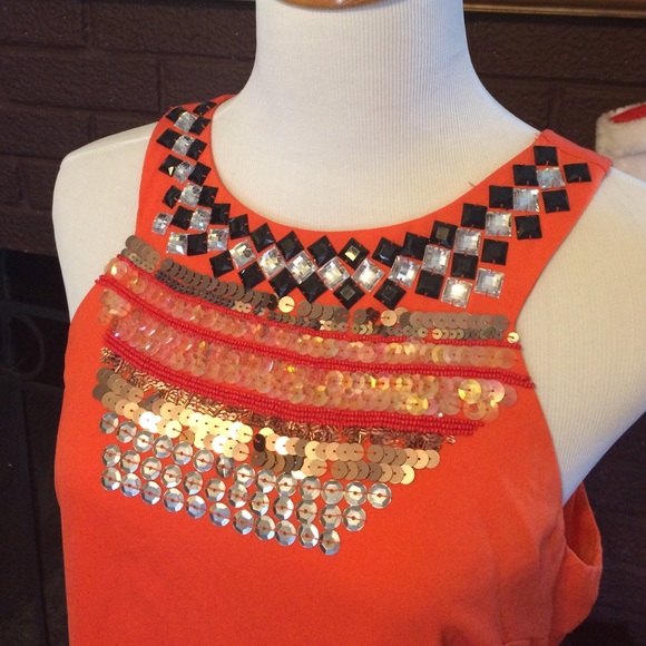 Worn once-Blood orange dress