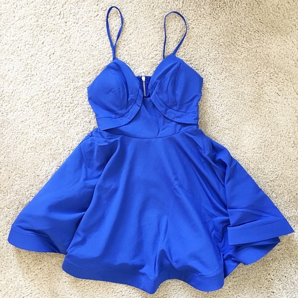Glamorous Royal Blue Dress - Picture 2 of 4