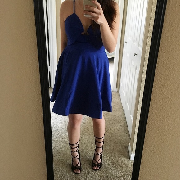 Glamorous Royal Blue Dress - Picture 4 of 4