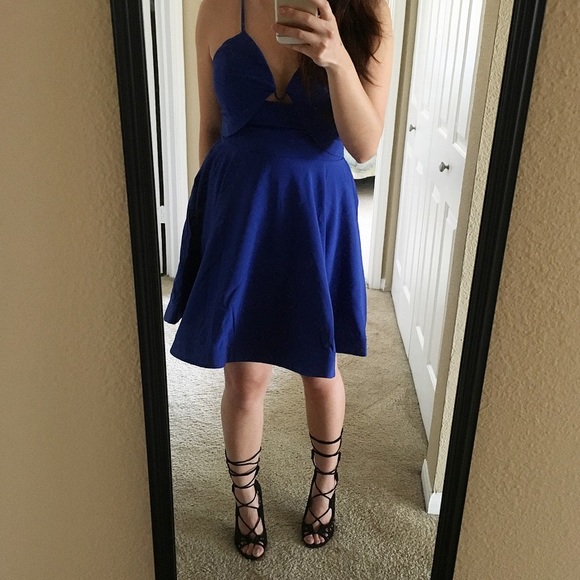[ • • HP • • ] Glamorous Royal Blue Dress - Picture 4 of 4