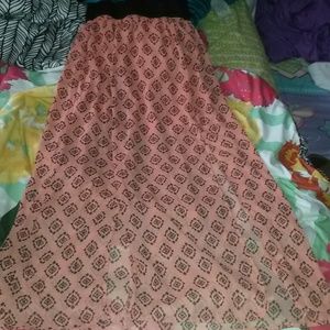 Maxi aztec printed skirt