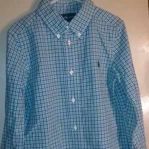 Boys checkered button down shirt