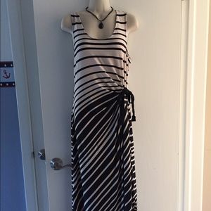 Floor length tank top maternity dress