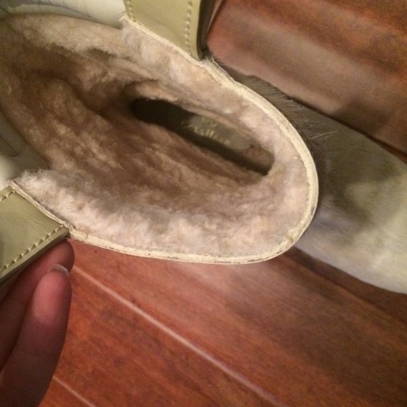 Cole Haan Fur Winter Boots with Heel - Picture 3 of 4