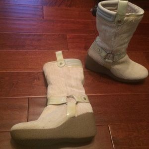 Cole Haan Fur Winter Boots with Heel