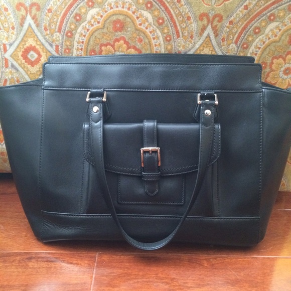 Coach Bags Black Leather Coach Purse With Silver Hardware Poshmark