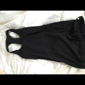 Lululemon black cool razorback tank