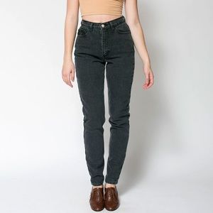 American Apparel grey high waist mom jeans