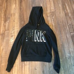 Black pink hoodie