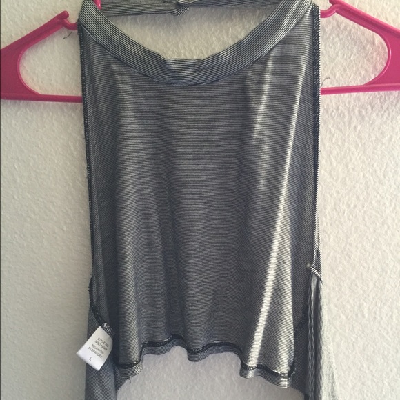 Open back tight crop top