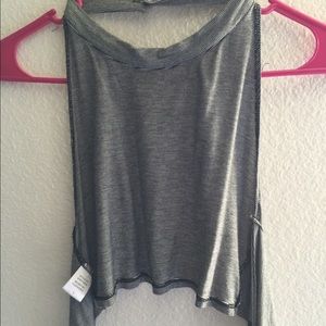 Open back tight crop top