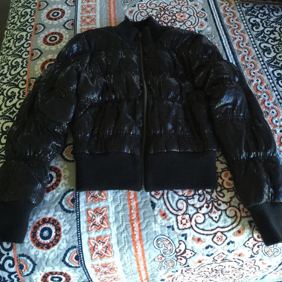 Bebe sequin coat NWOT!!!!