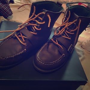 Dark brown boots