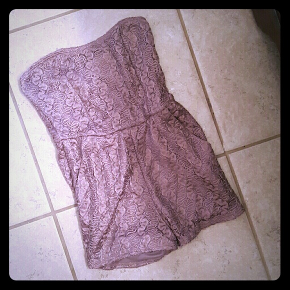 Lace onsie brown gold - Picture 1 of 1