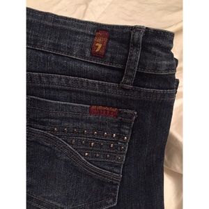 New!7 for All Mankind studded  "A pocket" size 29