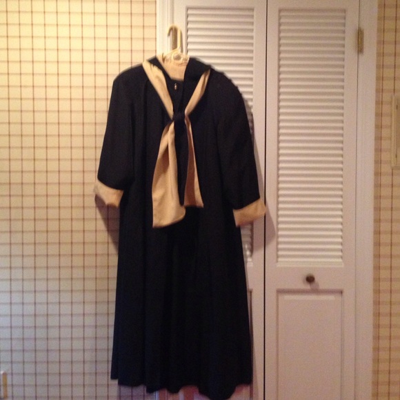Very long black hoodie coat - Picture 1 of 4