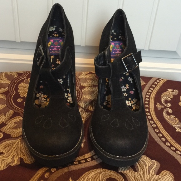 Mary Jane style wedges