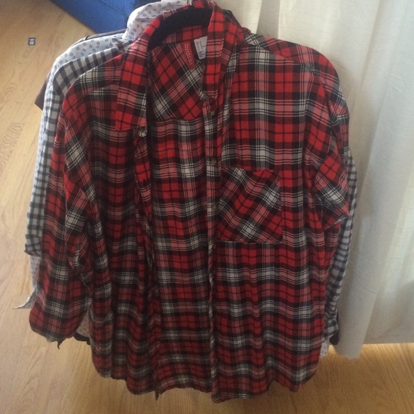 NWOT HM Red Flannel
