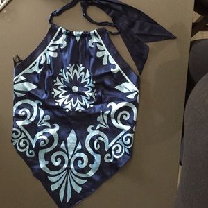 Bebe Silk Halter Top