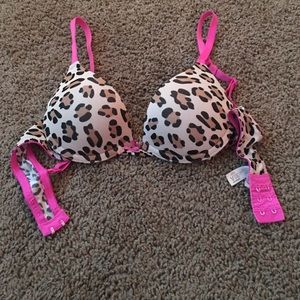 Cheetah print bra