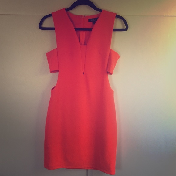 Orange medium size cutout ANGL dress