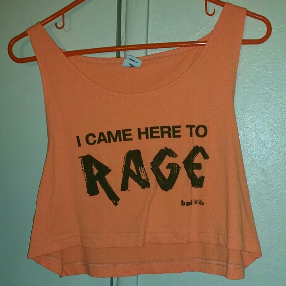 I Came Here To RAGE Crop Top & "Leather" Shorts