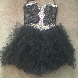 Black Bejeweled Dress