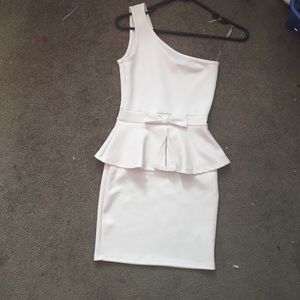 One Shoulder Bow Dress