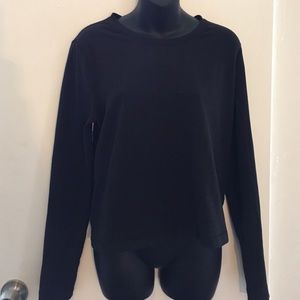 Black Lululemon Back Up pullover sweatshirt