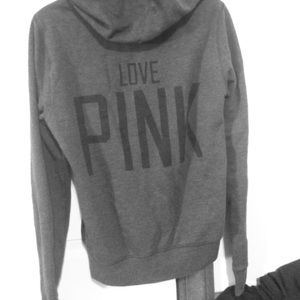 Pink zip up hoodie
