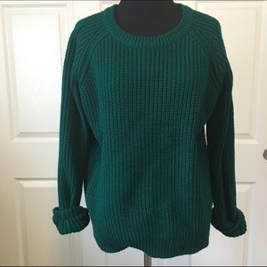 Emerald Green Chunky Sweater