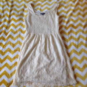 Be Bop Cream Lace Dress