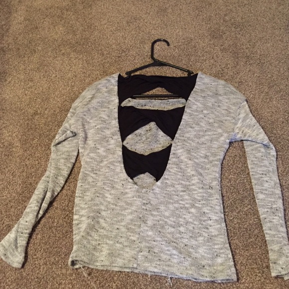 Rue 21 open back sweater