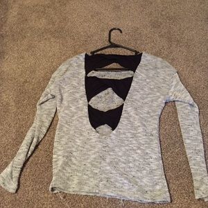 Rue 21 open back sweater