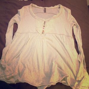 Free People Henley tee shirt