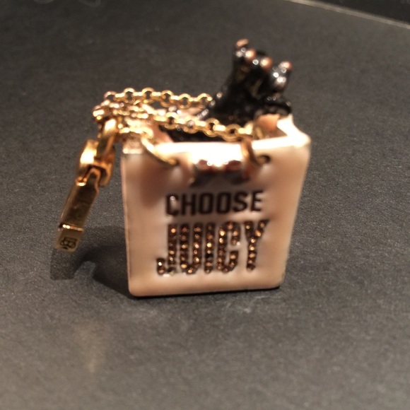classic juicy couture dog in bag charm