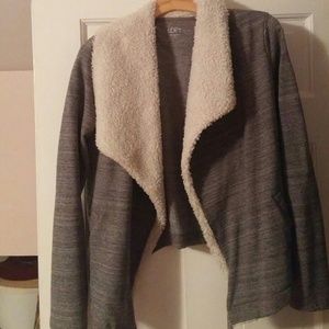 Sherpa collar sweatshirt