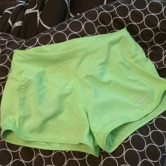 Nike crew shorts XS light green. Tighter fit