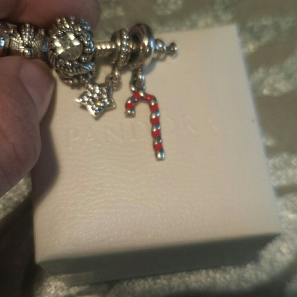 Candy cane charm