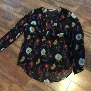Floral sheer shirt Floral sheer shirt