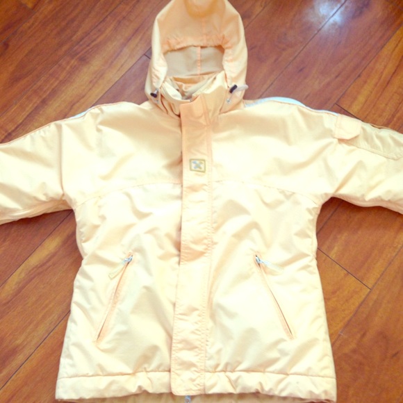 peach ski jacket