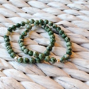 Sale Beaded Jewelry Tree Agate Bracelet Set