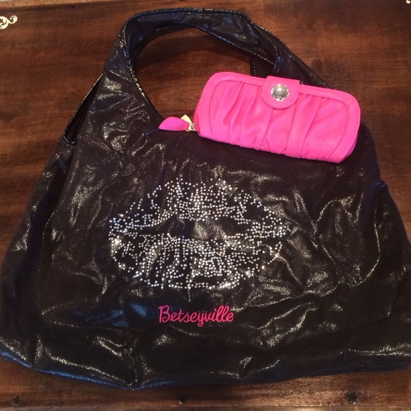 Betseyville Betsey Johnson Tote Bag Purse Wallet