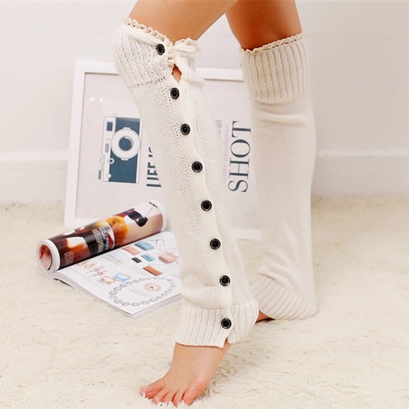Accessories - White Leg Warmers
