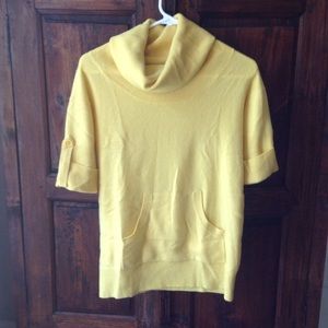 BCBG 100% Cashmere Yellow Sweater
