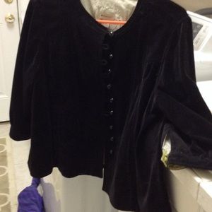 Jacket black velvet