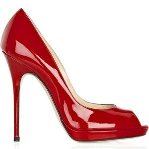 ISO!!! Jimmy Choo 'Quiet' Pumps in Red, size 37.5
