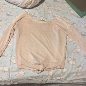 Long sleeve cream colored shirt