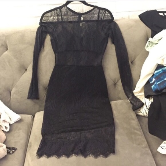 Lovers & Friends black lacy dress xs
