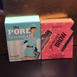 Benefit pore professional and gimme brow travel